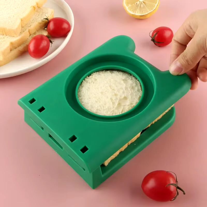 1Pc Stainless Steel Square/Circle Breakfast Sandwich Bread Cutting Mold Toast Pocket Bread Making Tool